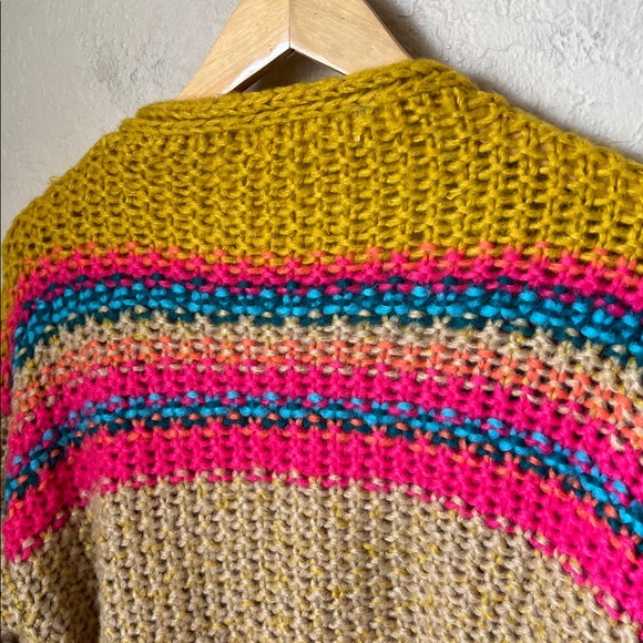 Natural life colorful striped knit cardigan - Picture 9 of 9